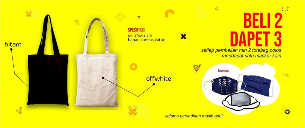 totebag bonus masker